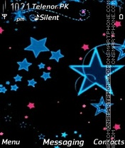 Blue stars theme screenshot