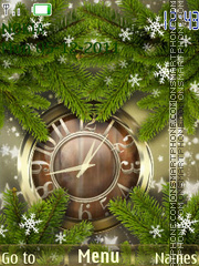 Winter Clock es el tema de pantalla