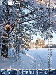 Beauty Winter tema screenshot