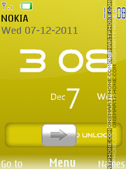 Iphone 5 Yellow es el tema de pantalla
