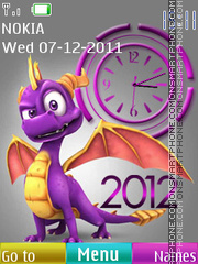 Clock 2012 theme screenshot