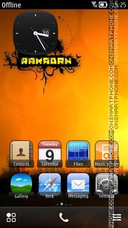 Ramadan Sunset theme screenshot
