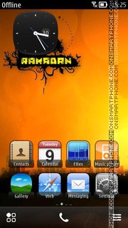 Ramadan Sunset tema screenshot