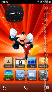 Happy Mickey theme screenshot