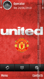 Скриншот темы Manchester united