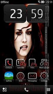 Bella Swan 02 theme screenshot