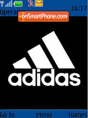 Adidas Black Original theme screenshot