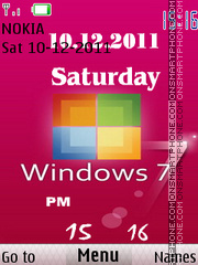 Windows 7 Clock 02 theme screenshot