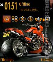 Street monster bike theme screenshot