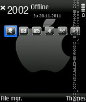 Mac - Black Heart tema screenshot