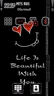 Life Is Beautiful 01 es el tema de pantalla