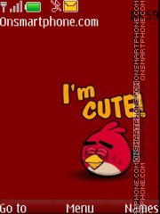 Angry Bird Cute es el tema de pantalla