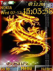 2012 Dragon Year tema screenshot