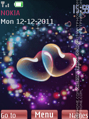 Rainbow Hearts 01 tema screenshot