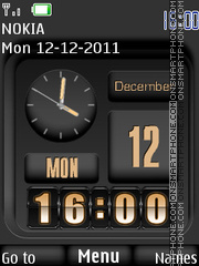 Dual Clock 05 es el tema de pantalla