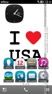 I Love Usa 01 theme screenshot