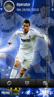 Cristiano Ronaldo theme screenshot