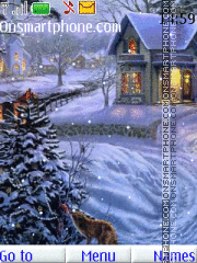 Christmas Evenings theme screenshot