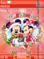 Capture d'écran Merry Christmas Mickey thème