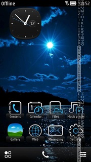 Night Beauty tema screenshot