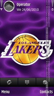 Скриншот темы LA Lakers