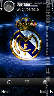 Real madrid galaxy theme screenshot