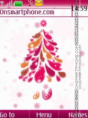 Pink Christmas 01 tema screenshot