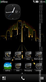 Lightening City tema screenshot
