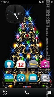 Black Christmas tema screenshot