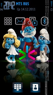 Скриншот темы Smurfs 03