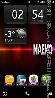 MAEMO S^Belle es el tema de pantalla