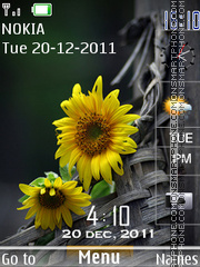 SunFlower Clock 03 tema screenshot