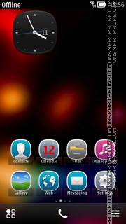 Blurry Colors tema screenshot