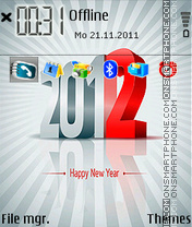 Capture d'écran Happy New Year 2024 thème