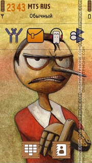 Angry Pinocchio 01 theme screenshot