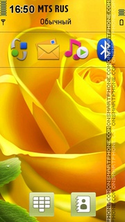 Yellow Rose 04 tema screenshot