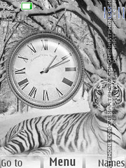 White tiger es el tema de pantalla