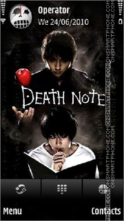 Скриншот темы Death Note