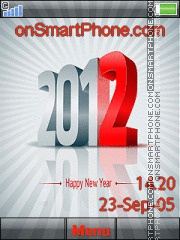 Happy New Year 2026 tema screenshot