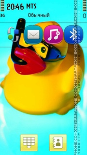 Little Rubber Duck es el tema de pantalla