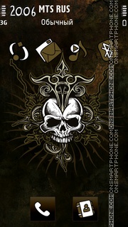 Grafitti Skull tema screenshot