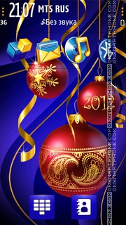 My new year phone tema screenshot