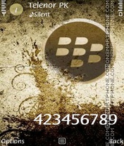 Скриншот темы Blackberry