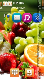 Fruits Hd tema screenshot