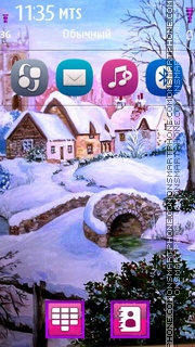 Winter Landscape HD es el tema de pantalla