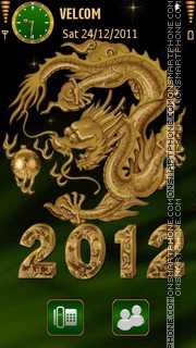 New Year 2012 theme screenshot