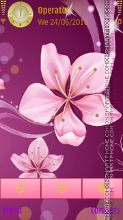 Abstract Flowers tema screenshot