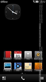 Allblack tema screenshot