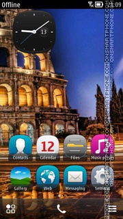 Italy Rome Colosseum es el tema de pantalla