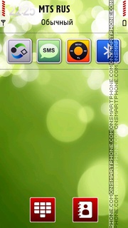 Green Orbs Theme es el tema de pantalla